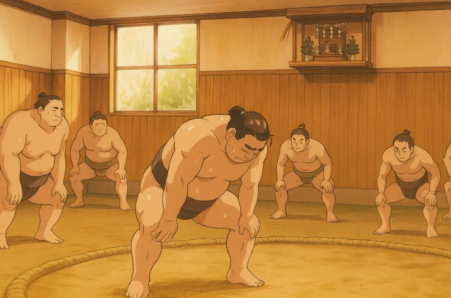 Sumo Wrestling Diet and Daily Training Routine of a Top Division Champion